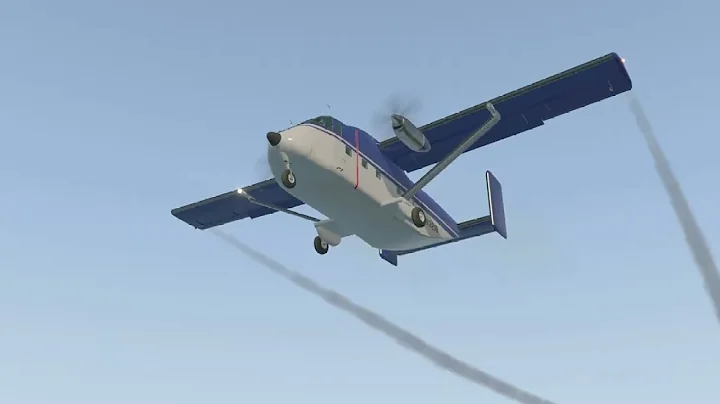 Skyvan   crabbing it in