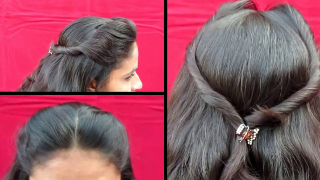 VERY SIMPLE SIDE PUFF HAIRSTYLE FOR WOMEN WITH EASY TRICK || #AMAZING OPEN  HAIRSTYLE FOR LADIES | Hair puff, Open hairstyles, Hairstyle