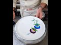Large Circle Decoration Painting Process Learning to Paint from Scratch