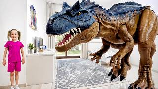 🦖✨ GIANT TOY DINOSAURS SUDDENLY CAME TO LIFE INSIDE OUR HOUSE!