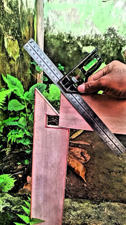 Measure the highly precise angle hook  #tips #trick #art #woodworking #carpenter
