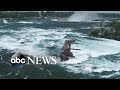 Powerful storm moves 100-year-old ship on Niagara Falls l ABC News