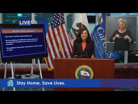 RAW: Gov. Newsom and CDPH Director Dr. Angell Outline Step To End Of Stay-At-Home Order