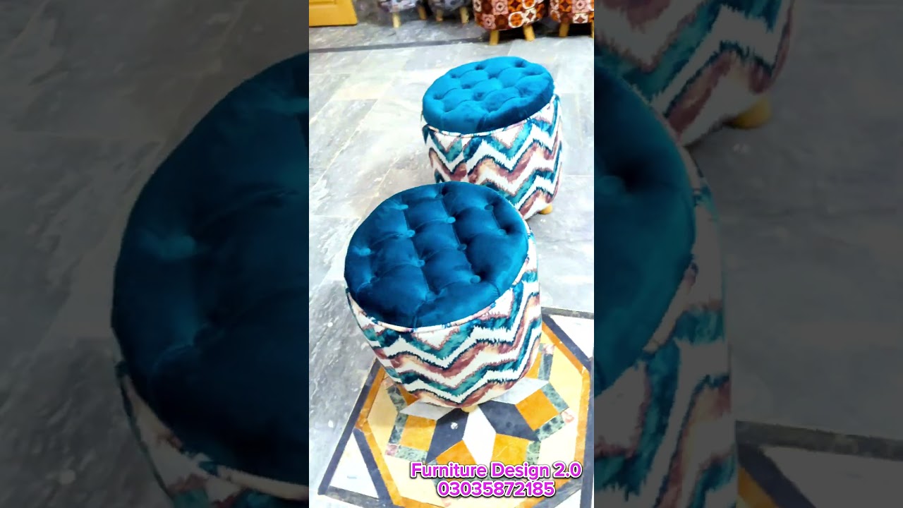 Diy Velvet stool 