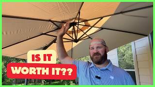 ☂️ PURPLE LEAF 11ft Cantilever Umbrella Review | Backyard Shade Test