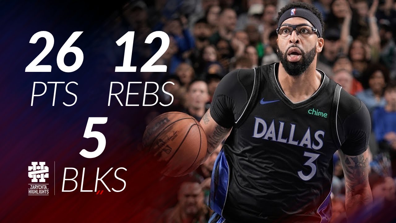 Anthony Davis 26 pts 12 rebs 5 blks vs Rockets 25/26 season - YouTube