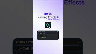 After effects Tutorial - Cell Pattern Effect Day 24