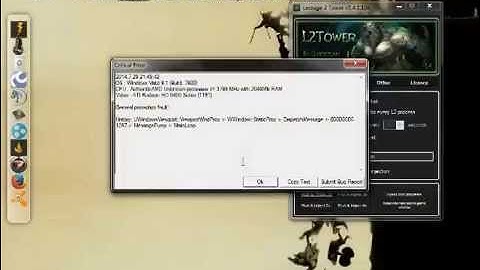 Critical error L2TOWER. -AYUDA-