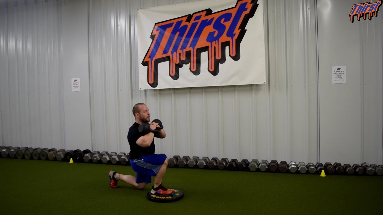 Double KB Front Rack FFE Reverse Lunge - THIRSTgym.com - YouTube