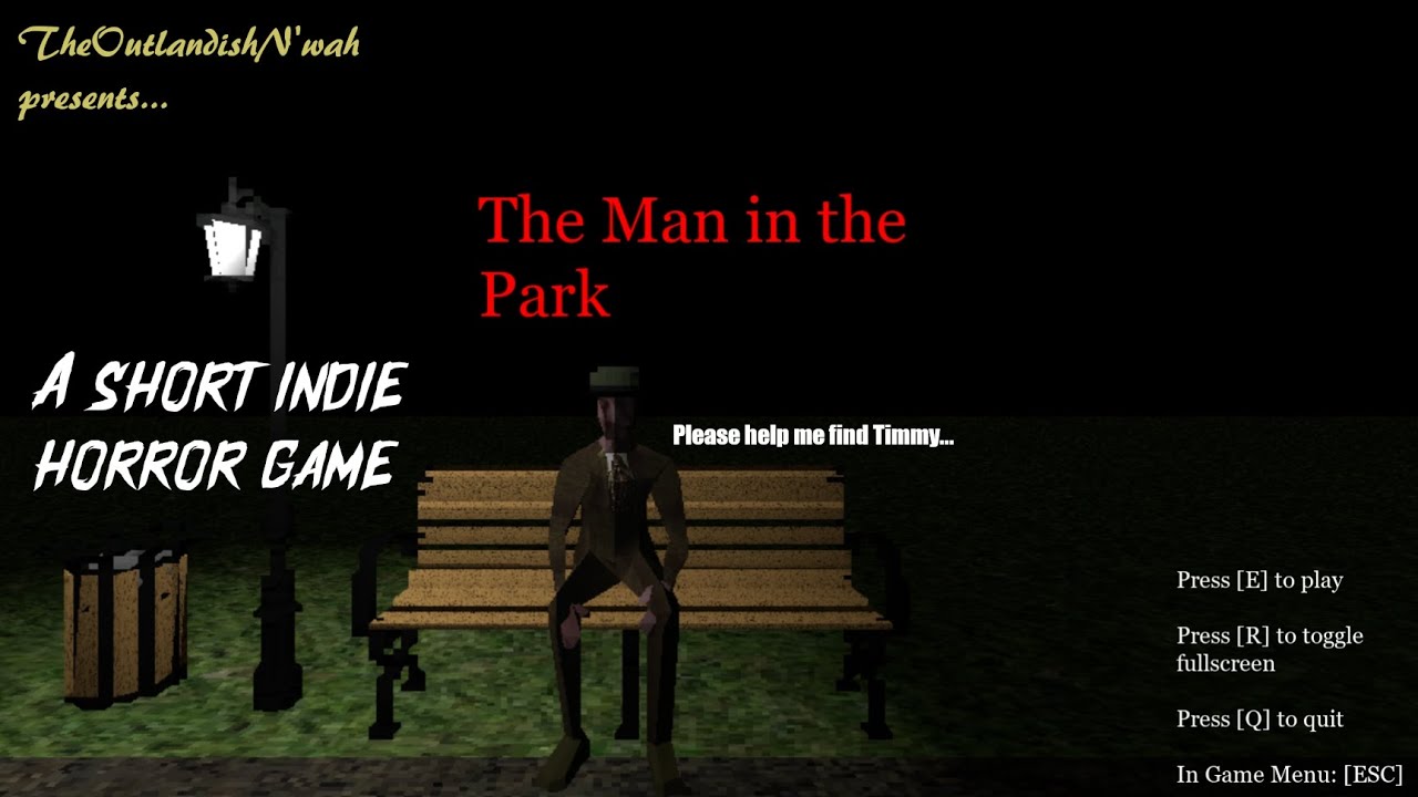 The Man in the Park by Elliott Dahle