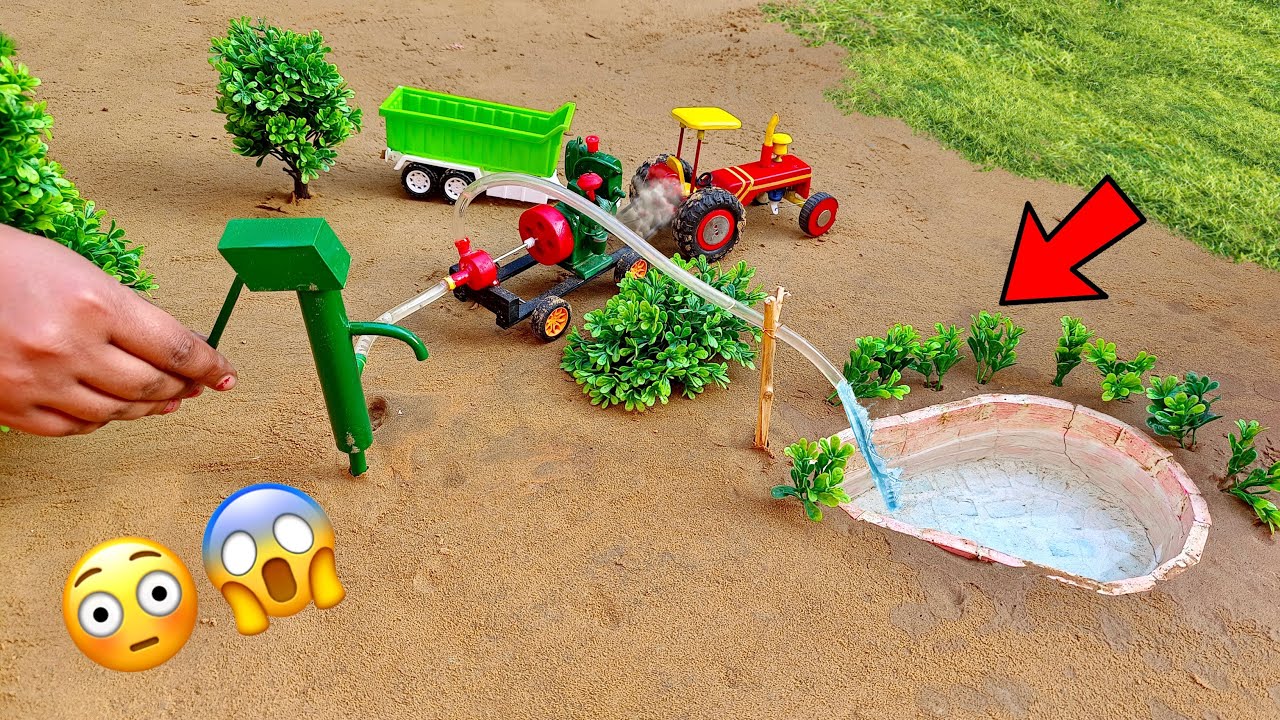 DIY how to make cow shed | house of animals | horse house cow shed | mini hand pump @ShaitaniIdeas