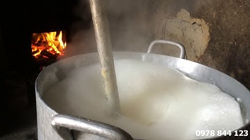 Nồi nấu đậu bằng củi