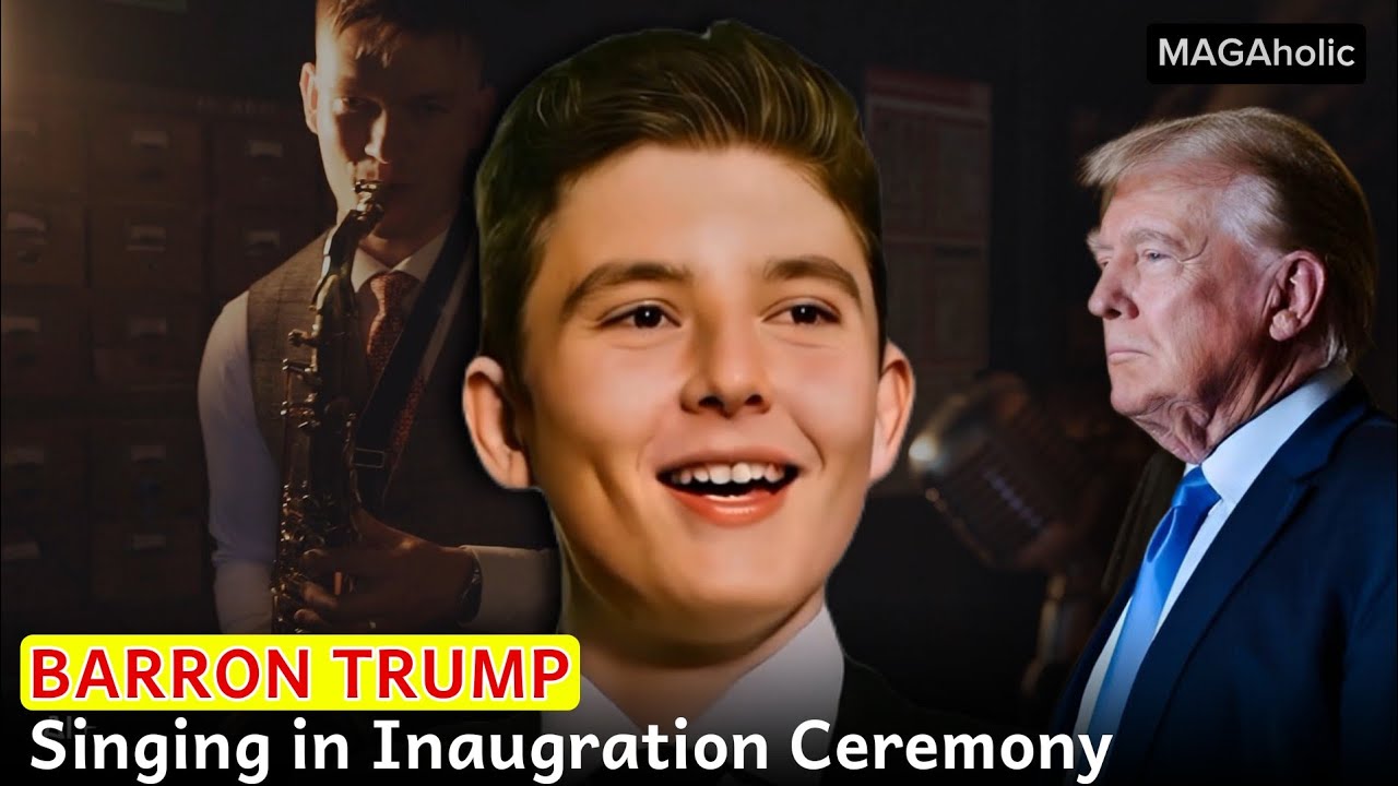 Tonight We Stand United Barron Trump Singing in Trump's Inauguration