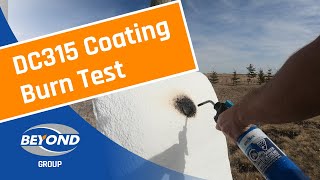 DC315 Intumescent Coating Burn Test - No Flame!