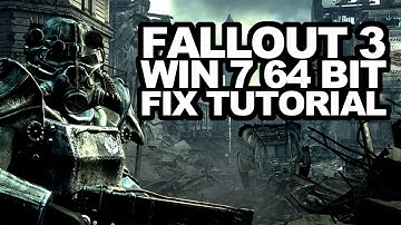 Fallout 3 - Win7 32/64bit Fix Tutorial! Stops freezes and crashes! (Windows 7/Steam version)
