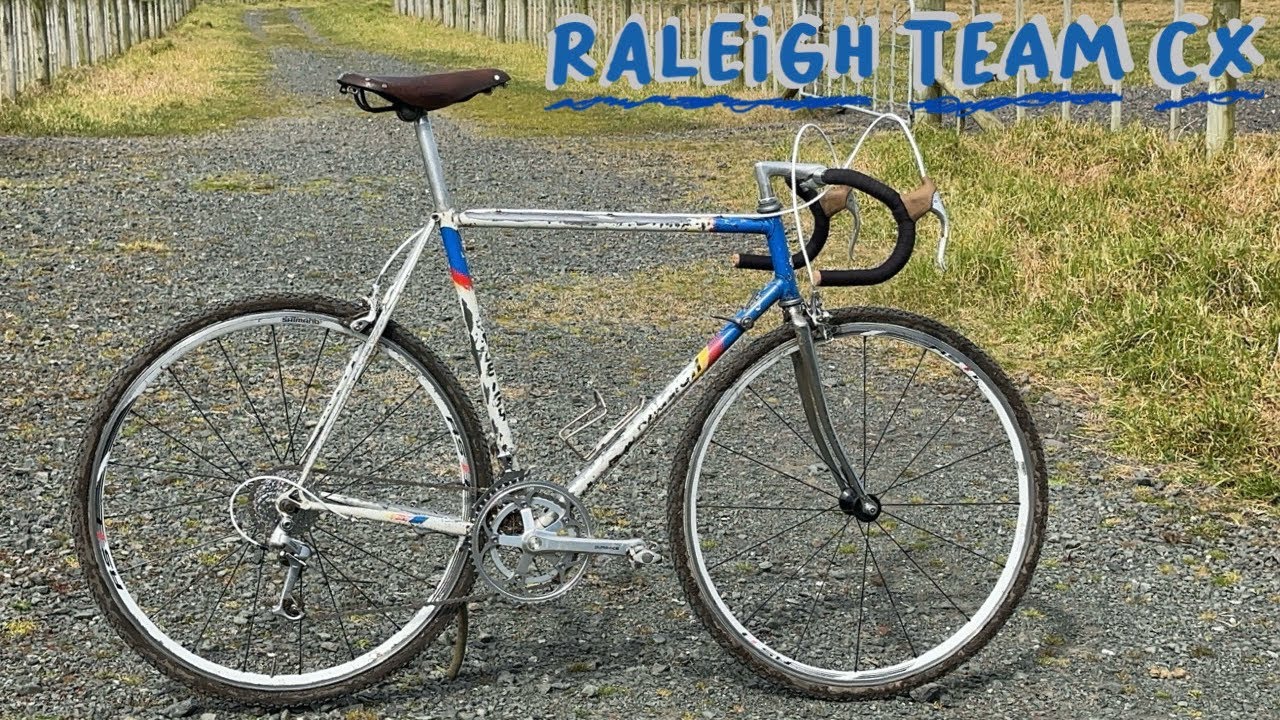 Vintage road bike to Cyclocross build - '85 Raleigh Team - YouTube
