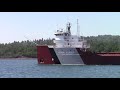 The Blough Greets The Block, The Roger Blough Departs Two Harbors Mn On June 17, 2020.