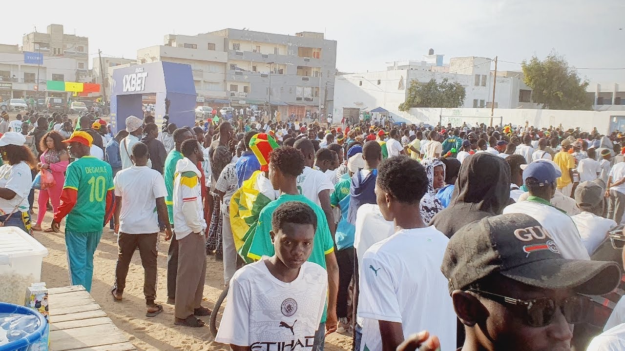 Ambiance Fanzone ACAPES ambiance  Senegal Finale contre maroc