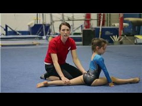 Intro to Gymnastics : Left & Right Leg Splits for Gymnastics Warm-Ups