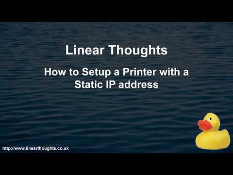 How to Setup Printer With a Static IP address