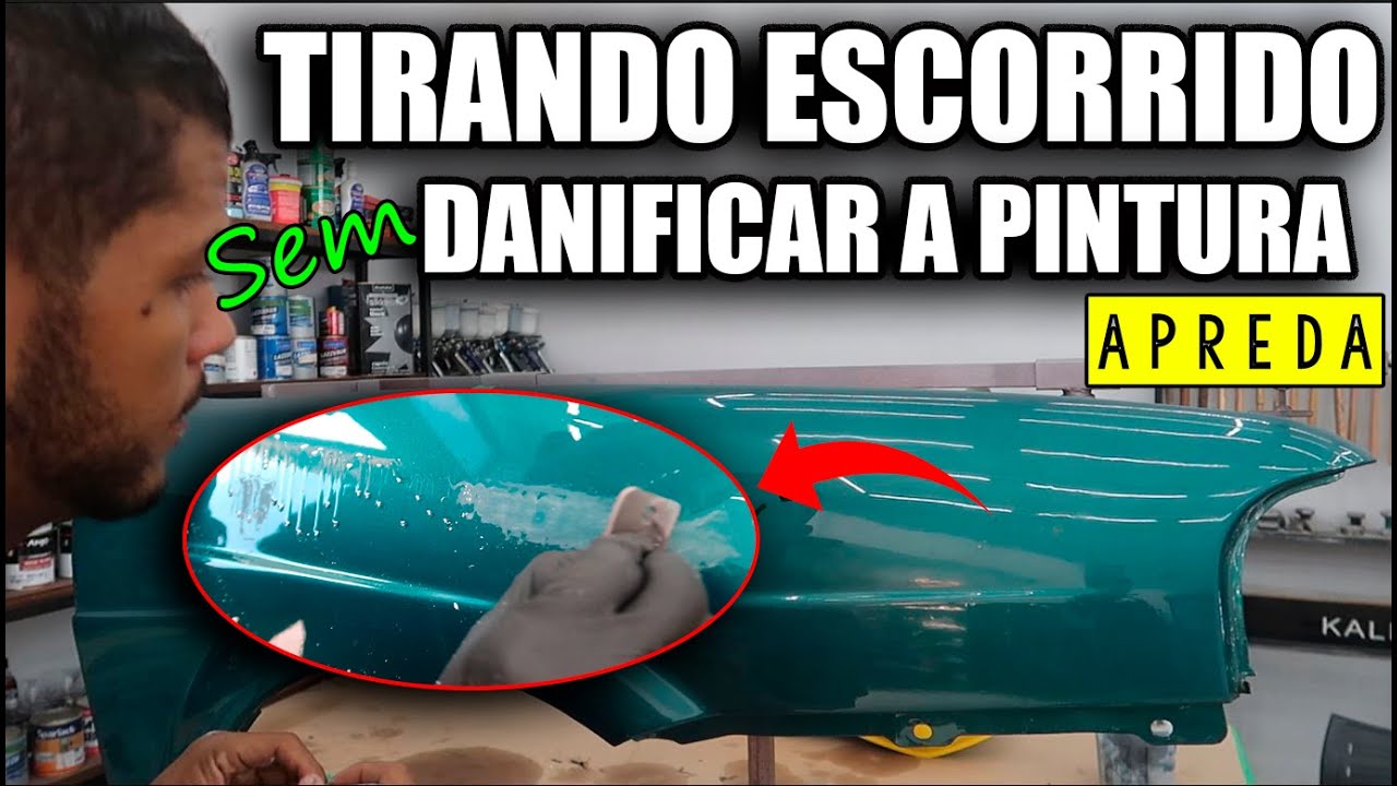 TIRANDO ESCORRIDO sem  DANIFICAR a PINTURA ) APRENDA PASSO A PASSO!!