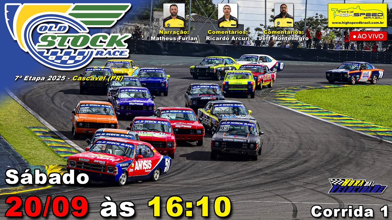 🔴 OLD STOCK RACE | Corrida 1 | 7ª Etapa 2025 | Cascavel (PR) | Ao Vivo ...