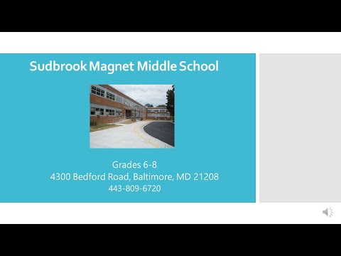 Sudbrook Magnet Middle School Showcase