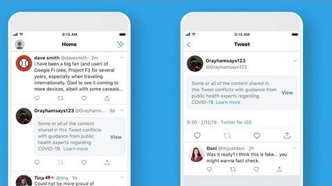 Twitter now labels misleading coronavirus information