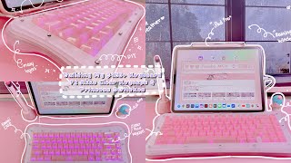 Building my $450+ Keyboard 🥹 Ft. Akko Pink Clear Keycaps and Princess Switches | Custom Keyboard 💕