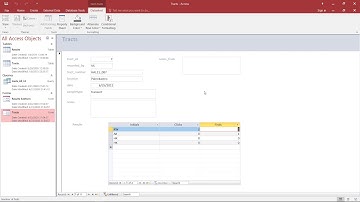 Relational Databases in MS Access, video IV (forms)