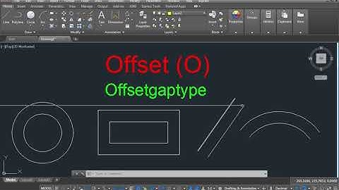 Offset Command In AutoCAD In Hindi