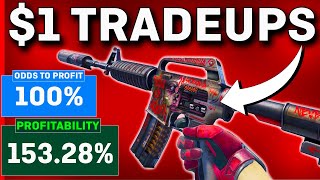 The MOST PROFITABLE $1 CS2 Trade Ups! (NO RISK)