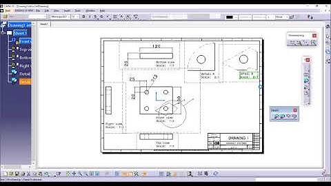 Detail view in drafting