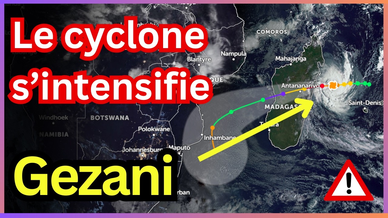 Le cyclone Gezani s’intensifie