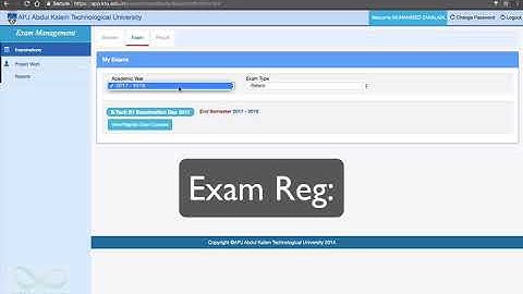 APJ KTU Course and Exam Registration Tutorial Video