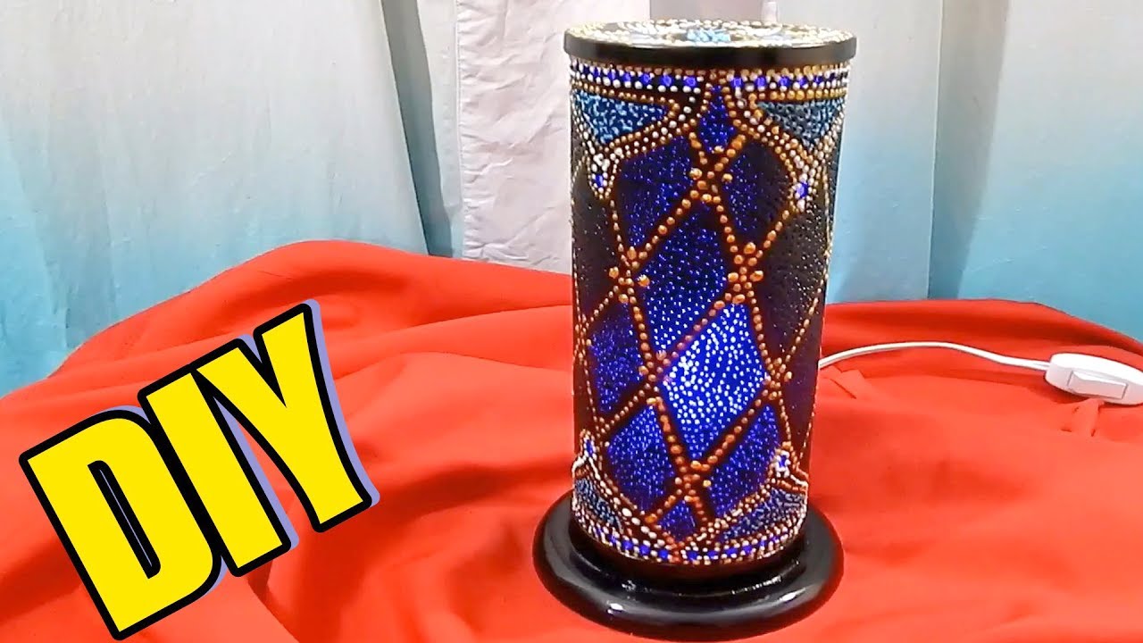 DIY Aprenda fazer  Luminária de PVC  e pintura especial Fácil