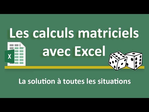 Vidéo: Comment utilisez-vous la fonction matricielle dans Excel?