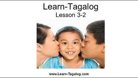 Learn Tagalog Lesson 3-2