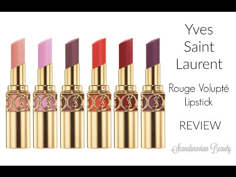 Video: YSL Rouge Volupte Shine - # 12 revisión incandescente de Corail