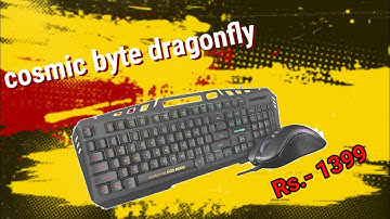 Best keyboard mouse combo under Rs-1400! Cosmic byte dragonfly aluminium keyboard!games trishul tech