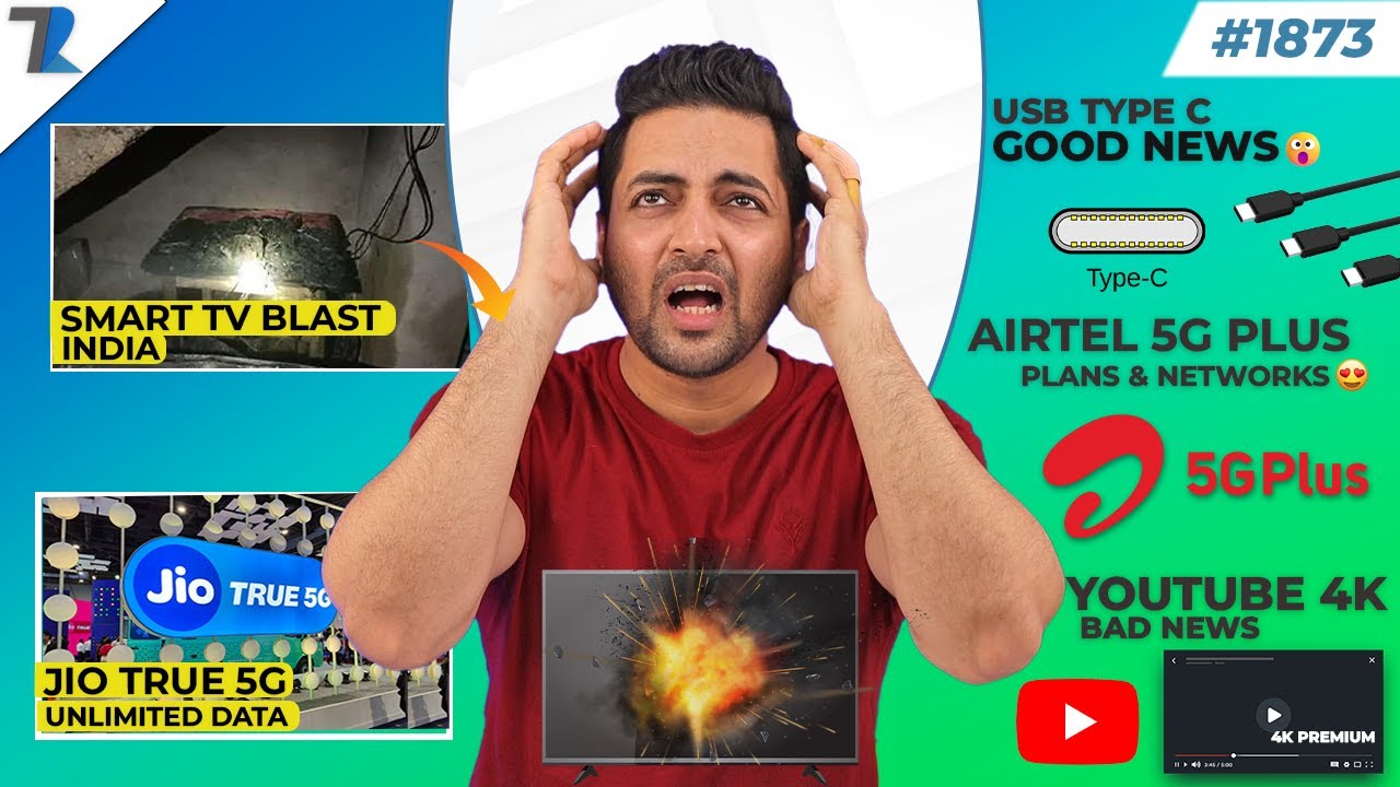Jio5G Unlimited Data,Smart TV Blast💥,Airtel 5G Price,Type-C Big News,Nothing New Launch
