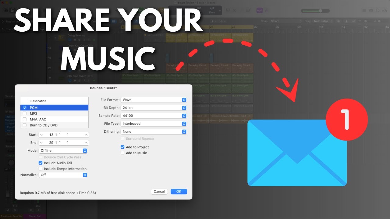 Ready to Share Your Song w/ the World? How to Bounce in Logic Pro - YouTube