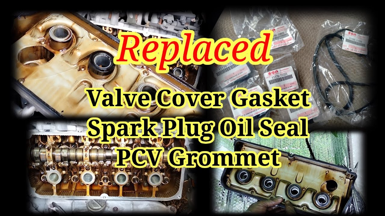 Suzuki APV Valve Cover Gasket Replaced, Spark Plug Tube Seal and PCV