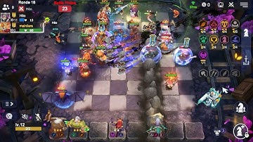 Auto Chess : 4 Horn - 4 Half Orc -4 Druid -4 Human -2 Beast -2 Divinity -2 Knight -2 Wizard -1 Demon