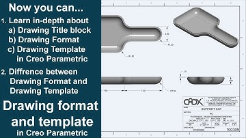 Drawing Format & Drawing Template with Title Block in Creo Parametric