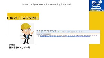 How to configure a static IP address using PowerShell