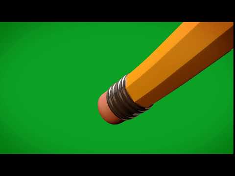Pen Erasing Green Screen