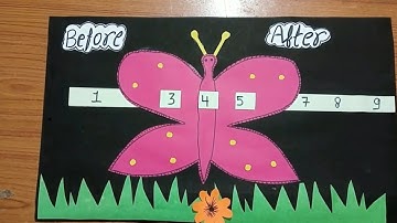 Maths working model TLM | Before and After Numbers Concept | what number comes after before