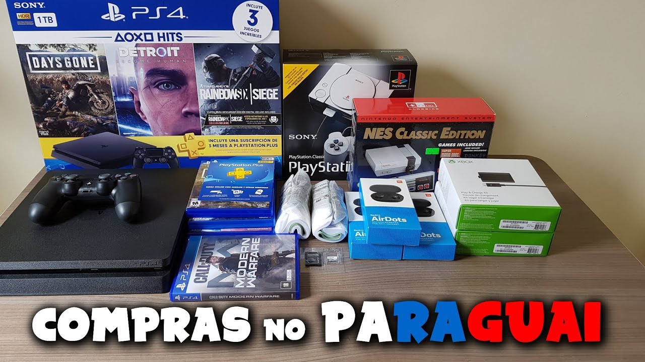 Minhas COMPRAS no PARAGUAI (Consoles, jogos e acessórios) 