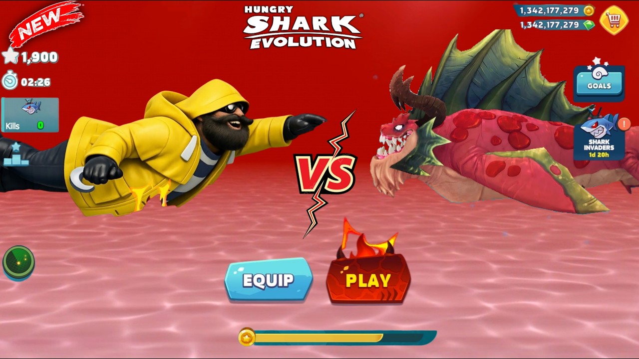 Shark Shark Evolution - Hungry Sharknarok Vs Hookah Man